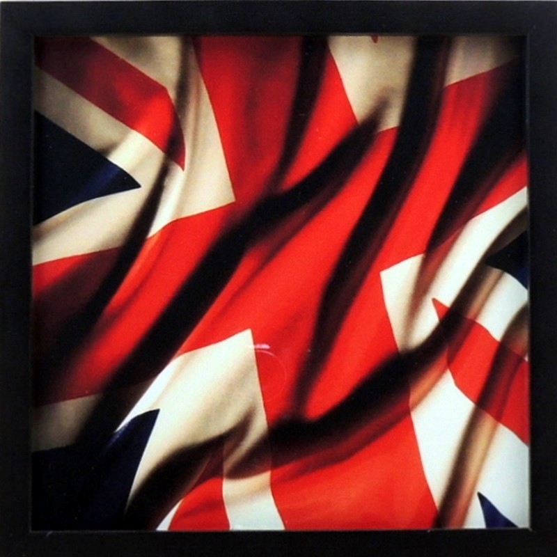 Bandeira Grã Bretanha - Quadro Retrô com Vidro