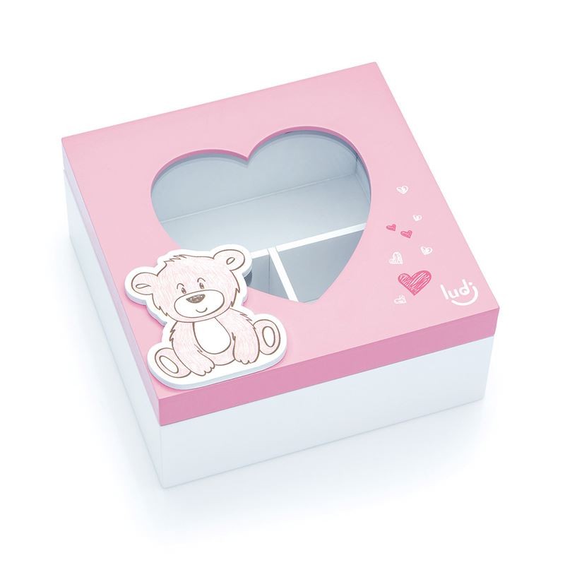 Urso Baby Rosa - Caixa Organizadora 