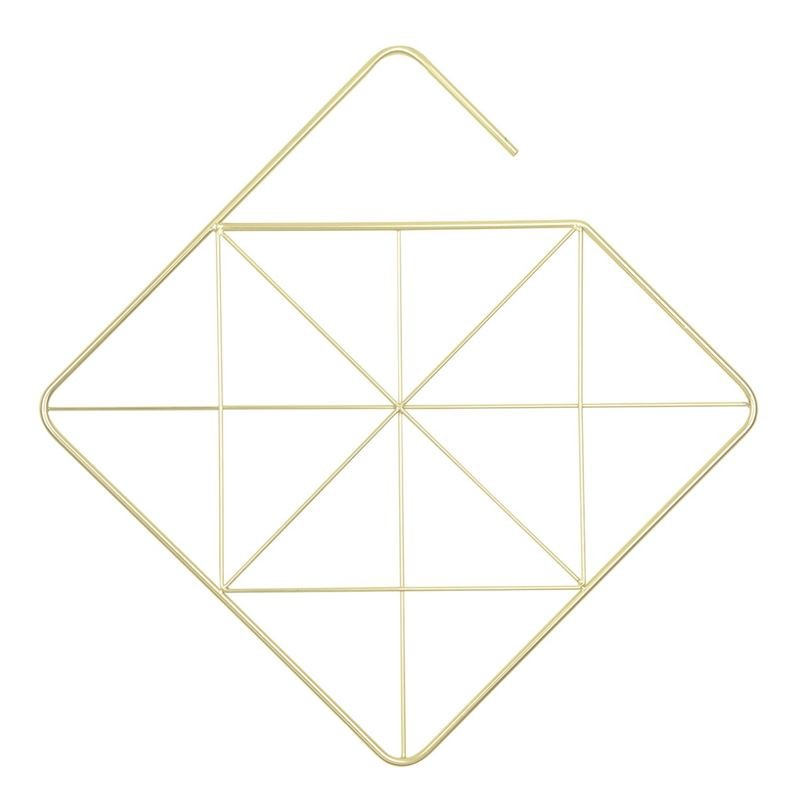 Pendant Square - Cabide Organizador de Lenços e Cachecóis Quadrado Dourado