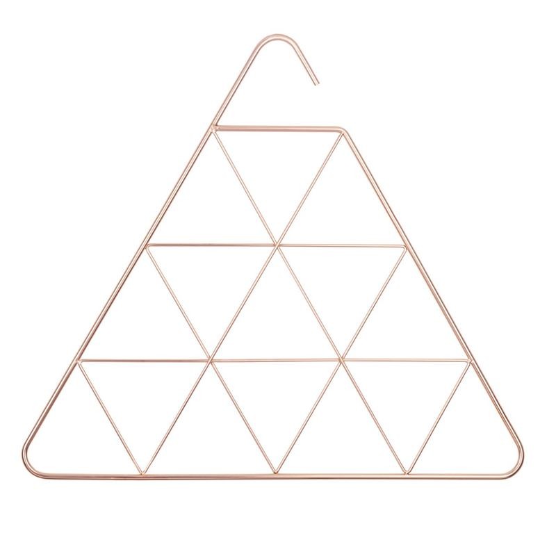 Pendant Triangle - Cabide Organizador de Lenços e Cachecóis Triângulo Cobre