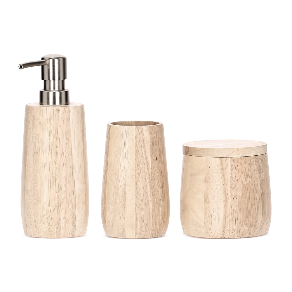 Summer - Kit Para Banheiro com 3 Peças em Madeira