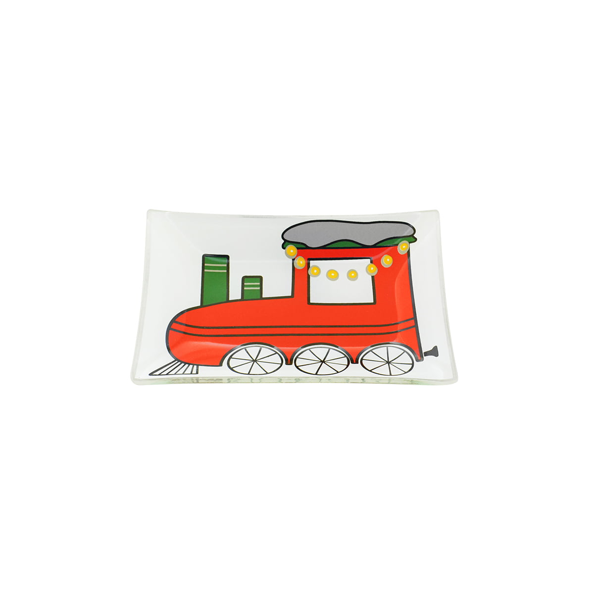 Locomotiva - Bandeja de Vidro em Vidro