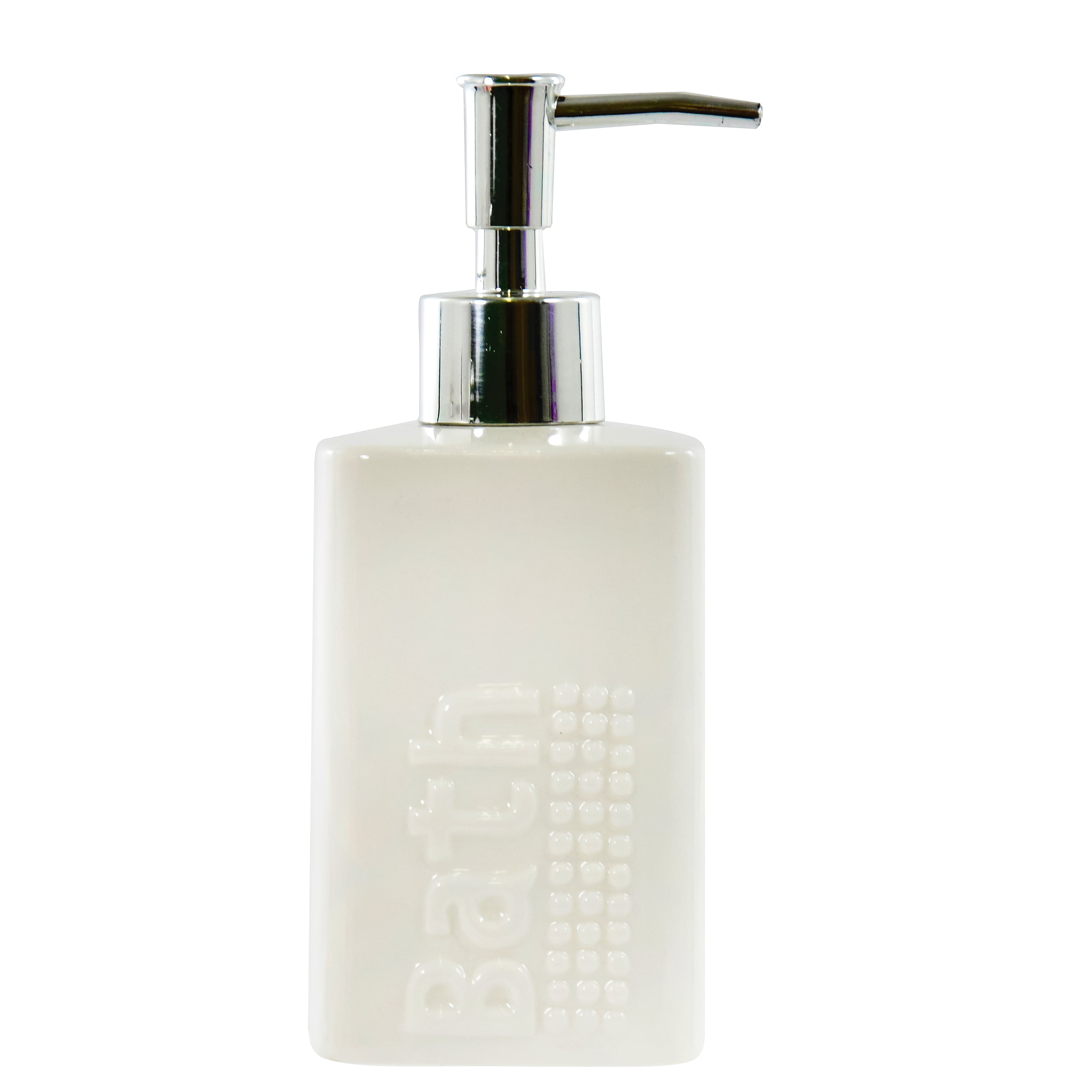 Bath - PORTA SABONETE LÍQUIDO BRANCO EM CERÂMICA 360 ML