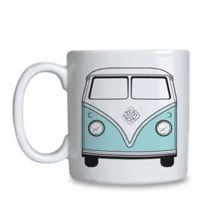 Kombi Retrô Azul Tiffani - Caneca em Porcelana