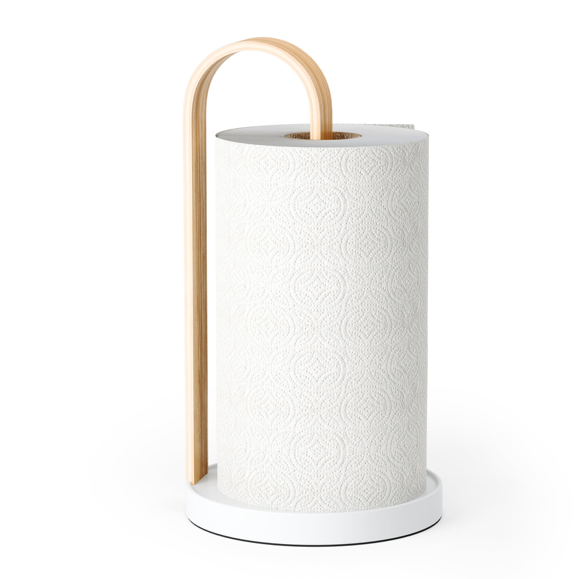 Bellwood - Porta Papel Toalha Natural e Branco