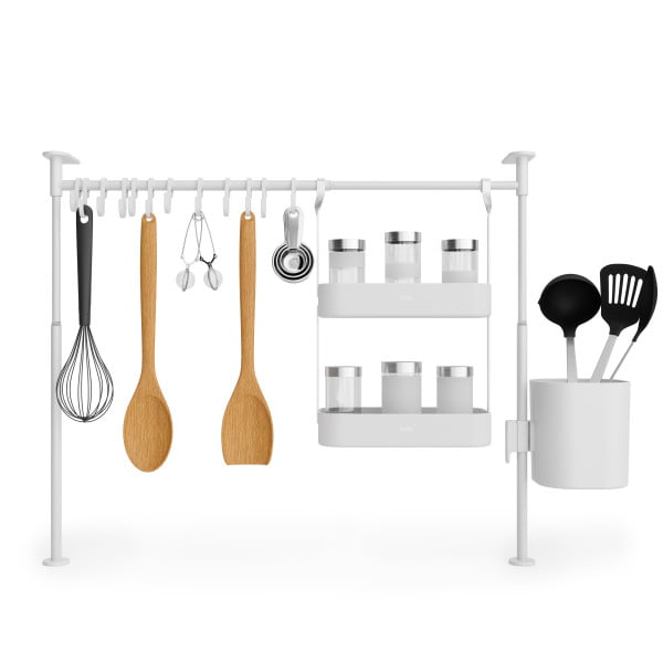 ANYWHERE - ORGANIZADOR DE UTENSÍLIOS C/ SUPORTE PARA TALHER E PRATELEIRA