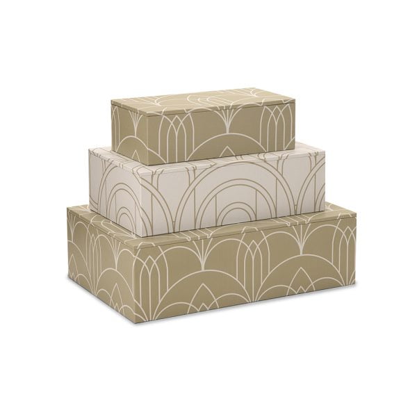 Trio Arcos De Ouro - Kit com 3 Caixas Organizadoras