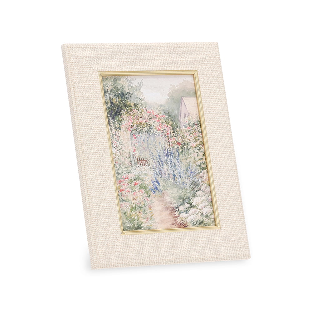 Burlap Clean Pequeno - Porta Retrato Para Fotos 10x15 cm