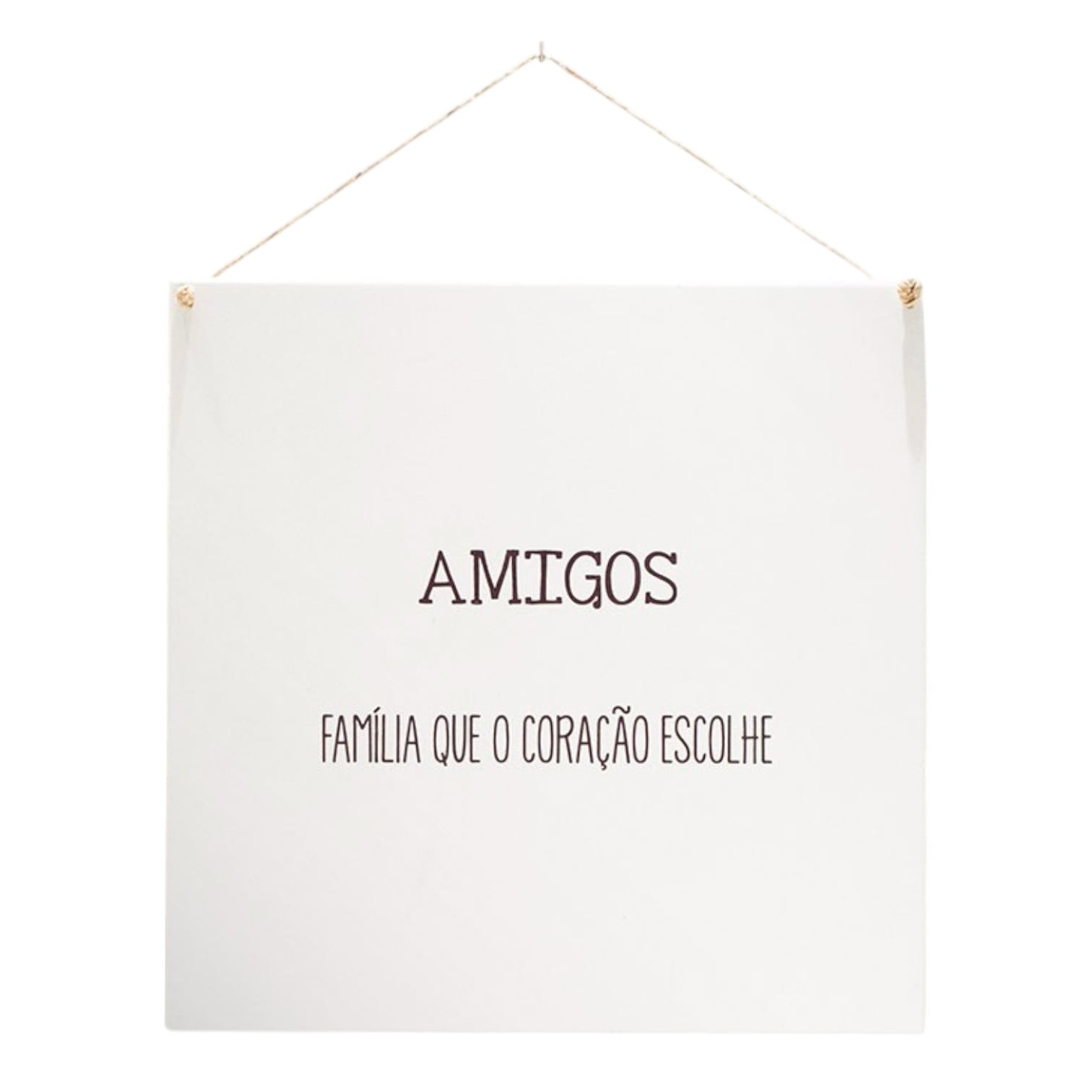 Amigos - Quadrinho Minimalista 20x20 cm