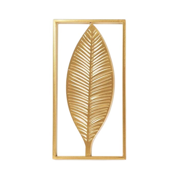 Folha Gold - Adorno de Parede em Metal