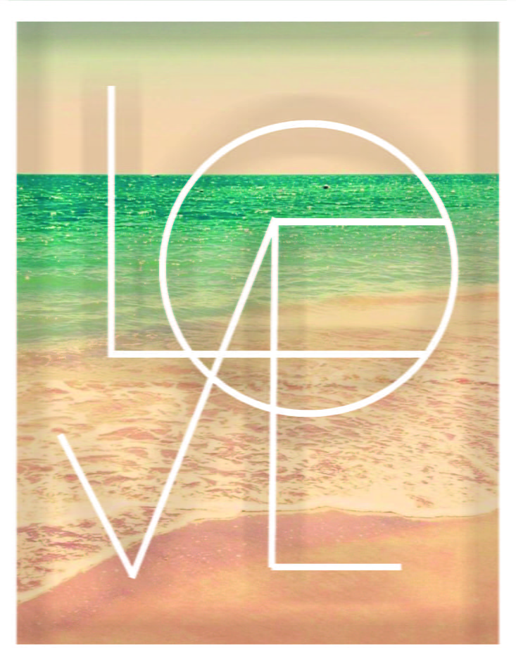 Love - Quadro com Moldura e Vidro