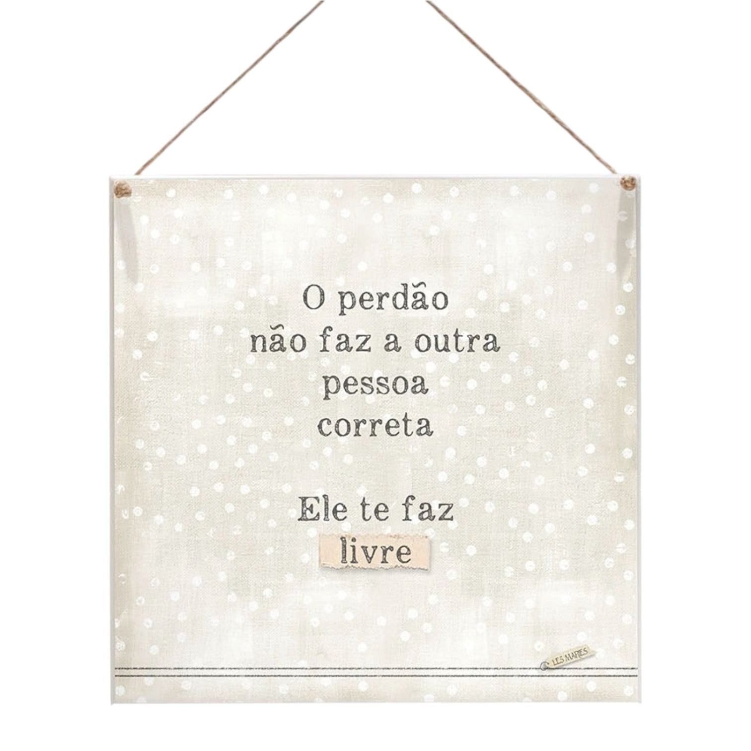 Perdão - Quadrinho Minimalista 20x20 cm