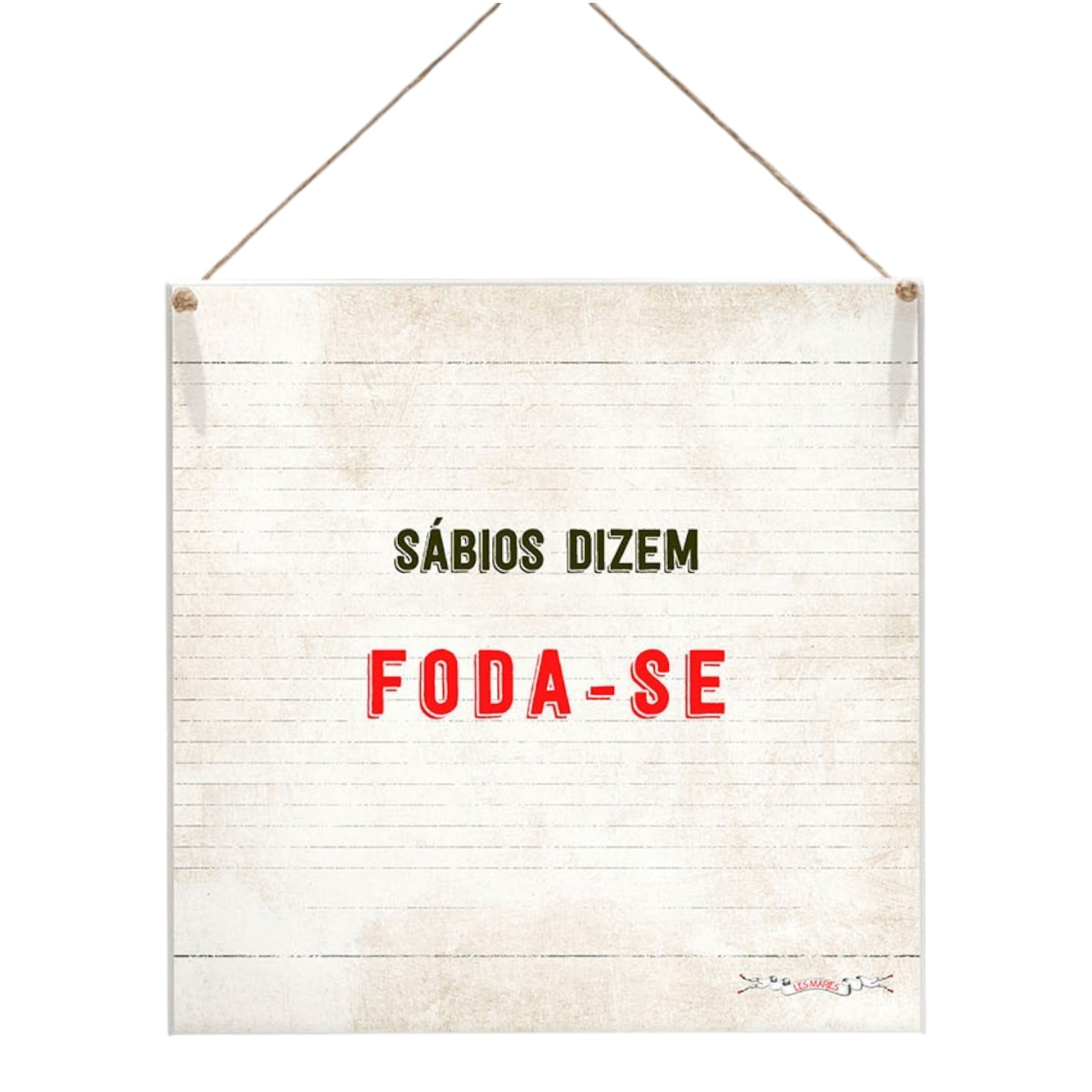Sábios - Quadrinho Minimalista 20x20 cm