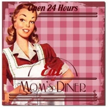Eat Mom's Dinner - Pink - Quadros