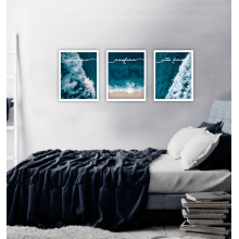 Não Pira - Quadro Decorativo com Moldura e Vidro