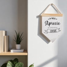 Faça o que Ama - Flâmula Casinha Faça o que Ama - Flâmula Casinha