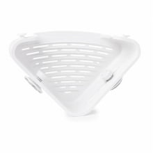 (2 por R$ 100,00) Flex - Suporte / Prateleira de Canto Com Ventosa (Branco)