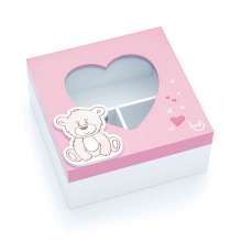 Urso Baby Rosa - Caixa Organizadora 