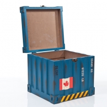 Caixa Container Azul- Organizadores