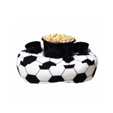 Bola de Futebol - Almofada Com Kit Pipoca (1 Balde + 2 Copos)