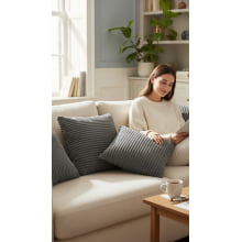 Duo Minder - Kit com 2 Almofadas Texturizadas (1- 45x45 cm e 1- 45x60 cm)