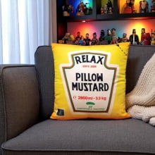 Relax Mustard - Almofada com Enchimento