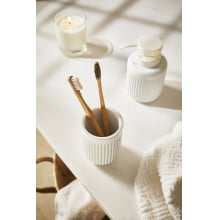 Canelado Duo - Kit para Banheiro com 2 Peças em Cimento