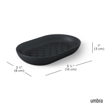 Junip - Saboneteira Oval Preta