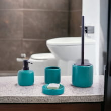Naturals - Kit Para Banheiro com 4 Peças em Ceramica