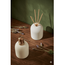 Pure Bianco - Saboneteira e Difusor para Banheiro