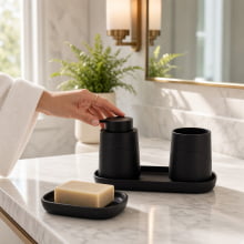 Tati - Kit Para Banheiro com 5 Peças em Ceramica