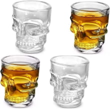 Caveiras Clean Skull - Kit 4 Copos para Shot