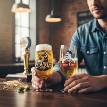 Nocaute Beer - Conjunto 2 Taças de Cerveja