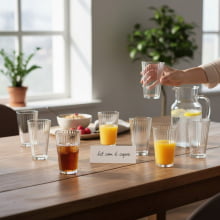 Prisma Athena - Kit com 6 copos Long Drink em Vidro 475ml