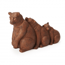 Família Urso - Escultura Em Poliresina