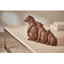 Família Urso - Escultura Em Poliresina