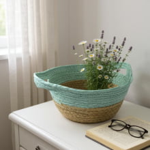 Braid - Cesta Decorativa de Fibra Pequena