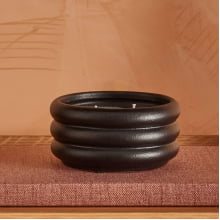 Camadas - Tamanho G - Vela com Suporte em Ceramica