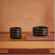 Camadas - Tamanho G - Vela com Suporte em Ceramica