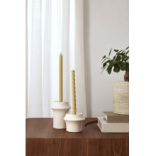 Castiçais Esculturais Bioma - Kit com 2 Castiçais em Ceramica P e G