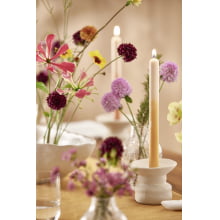 Corola Argila - Kit com 3 Castiçais em Ceramica P, M e G