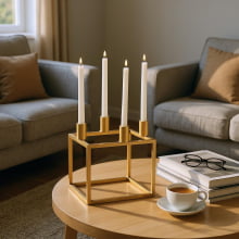 Elegance - Castiçal Para 4 Velas em Metal