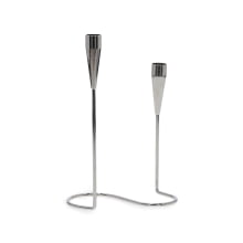 Elegance Silver - Castiçal Para 2 Velas em Metal