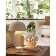 Gourmet Essence Off-White - Kit com 2 Velas em Ceramica P e G