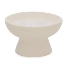 Gourmet Essence Off-White - Kit com 2 Velas em Ceramica P e G