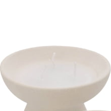 Gourmet Essence Off-White - Kit com 2 Velas em Ceramica P e G