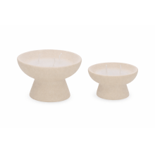 Gourmet Essence Off-White - Kit com 2 Velas em Ceramica P e G