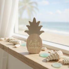 Love Summer - Abacaxi Dourado Decorativo