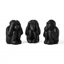 Macacos Sábios - Trio de Estátuas Decorativas