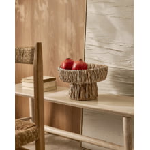 Miiska - Centro de Mesa em Fibra Natural com Suporte